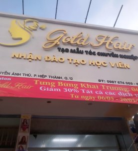 BẢNG HIỆU GOLD HAIR